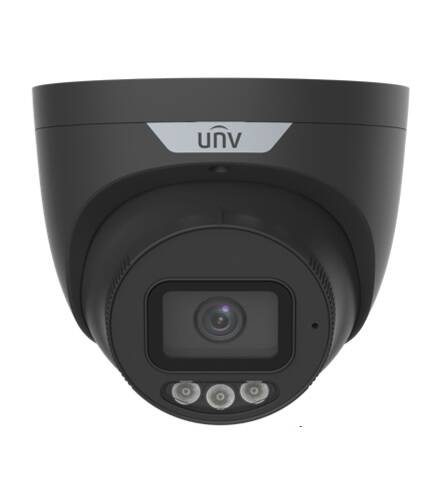 Uniview 4K 8MP IP Turret TriGuard 2.0 Intelligent Light/Audible 2.8mm Black (IPC3638SS-ADF28KMC-I1-BK)