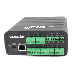 Dataprobe iPIO-16 Ethernet IO with 16 Inputs, 16 Relays, Web, Email, SNMP (IPIO-16)