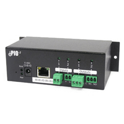 Dataprobe iPIO-2 Ethernet IO with 2 Inputs, 2 Relays, Web, Email, SNMP (IPIO-2)