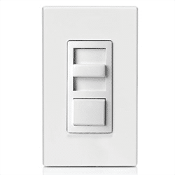 Leviton Decora Slide Dimmer For LED, CFL, Incandescent 600W White (IPL06-10Z)
