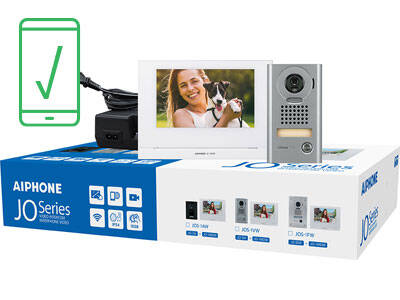 Aiphone Mobile Ready Intercom Box Set with Vandal Res Surface Mount Door Station (JOS-1VW)