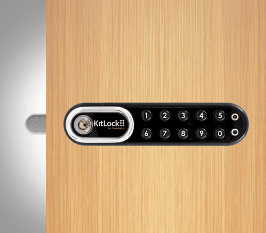 Codelocks KL1000 G3 KitLock Electronic Locker Lock, Right Hand, Black Chrome (KL1000G3BC-RH)