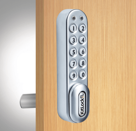 Codelocks KL1000 Classic KitLock Electronic Locker Lock, Vertical, Silver Grey (KL1000SG)