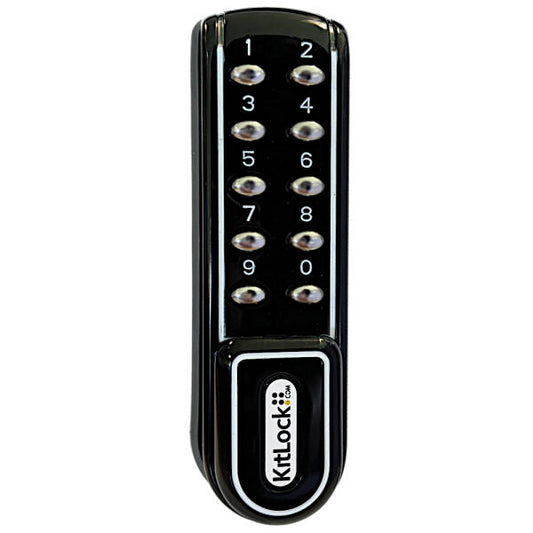 Codelocks Kitlock Electronic Locker Lock Vertical Solid Black (KL1200-BK)