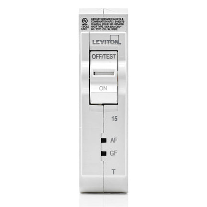 Leviton Branch Circuit Breaker AFCI/GFCI 1P 15A 120V 10KA, Thermal (LB115-DFT)