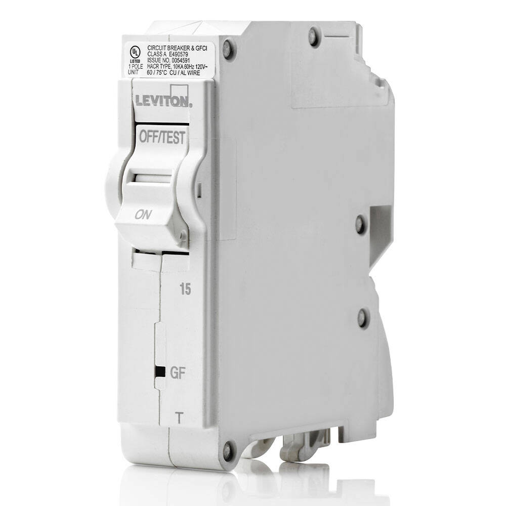 Leviton Branch Circuit Breaker15A 1-Pole, GFPE, Thermal (LB115-EPT)