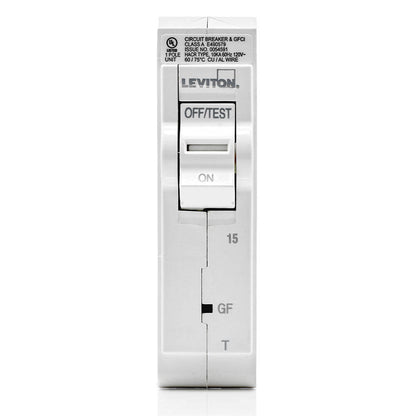 Leviton Branch Circuit Breaker 15A 1-Pole, GFCI, Thermal (LB115-GFT)