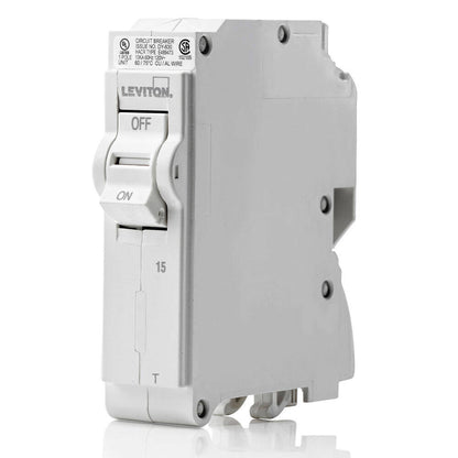 Leviton Branch Circuit Breaker STD 1P 15A 120V 10KA, Thermal (LB115-T)