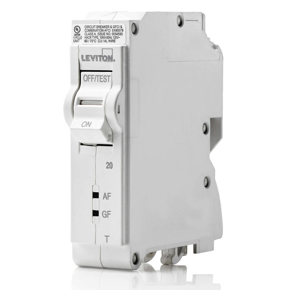 Leviton Branch Circuit Breaker 20A 1-Pole Thermal AFCI/GFCI (LB120-DFT)