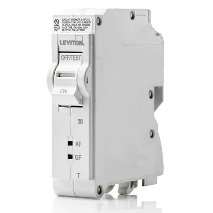 Leviton Branch Circuit Breaker 20A 1-Pole Thermal AFCI/GFCI (LB120-DFT)
