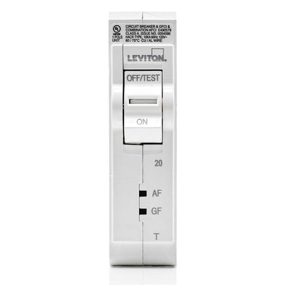 Leviton Branch Circuit Breaker 20A 1-Pole Thermal AFCI/GFCI (LB120-DFT)