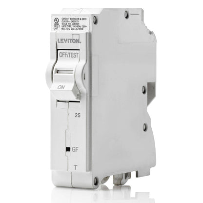 Leviton Branch Circuit Breaker 25A 1-Pole GFCI Thermal (LB125-GFT)