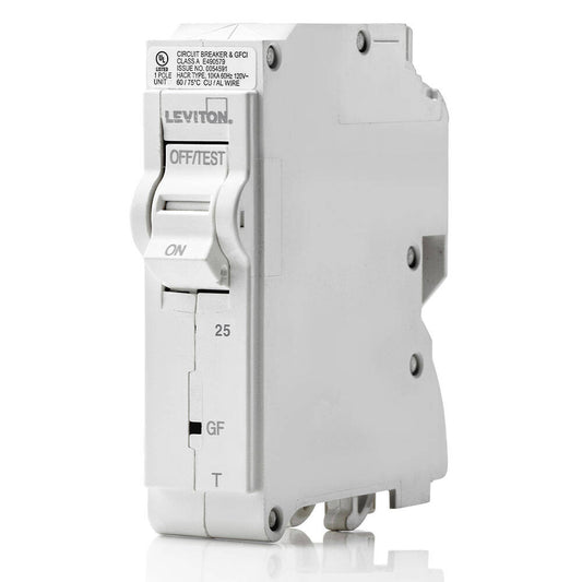 Leviton Branch Circuit Breaker 25A 1-Pole GFCI Thermal (LB125-GFT)