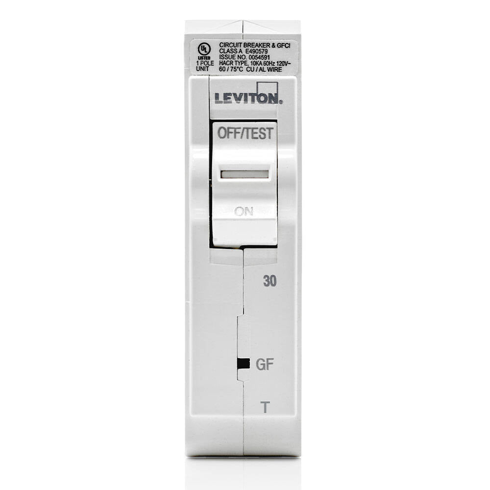 Leviton Branch Circuit Breaker 30A 1-Pole GFCI, Thermal (LB130-GFT)