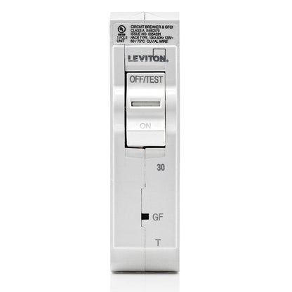 Leviton Branch Circuit Breaker 30A 1-Pole GFCI, Thermal (LB130-GFT)