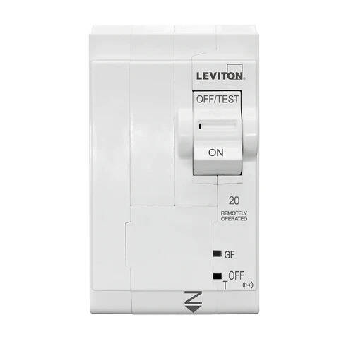 Leviton Branch Circuit Breaker 20A 2-Pole Thermal GFCI Smart w/ Remote, Gen 2 (LB220-GST)
