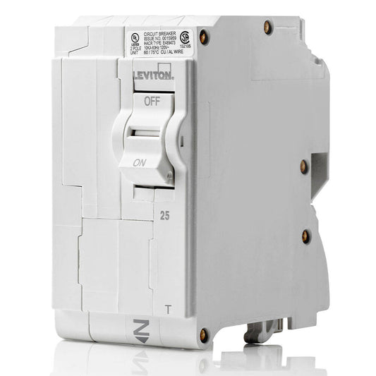 Leviton Branch Circuit Breaker STD 2P 25A 120/240V, Thermal (LB225-T)