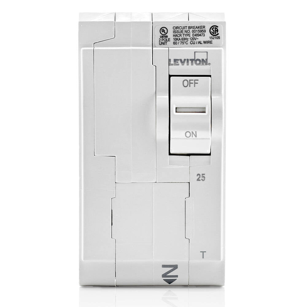 Leviton Branch Circuit Breaker STD 2P 25A 120/240V, Thermal (LB225-T)
