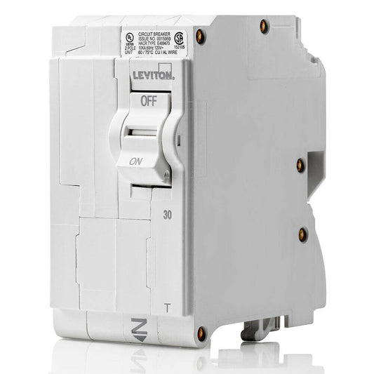 Leviton Branch Circuit Breaker STD 2P 30A 120/240V 10KA, Thermal (LB230-T)