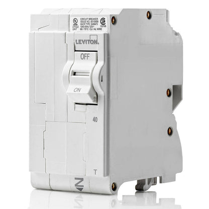 Leviton Branch Circuit Breaker STD 2P 40A 120/240V 10KA, Thermal (LB240-T)