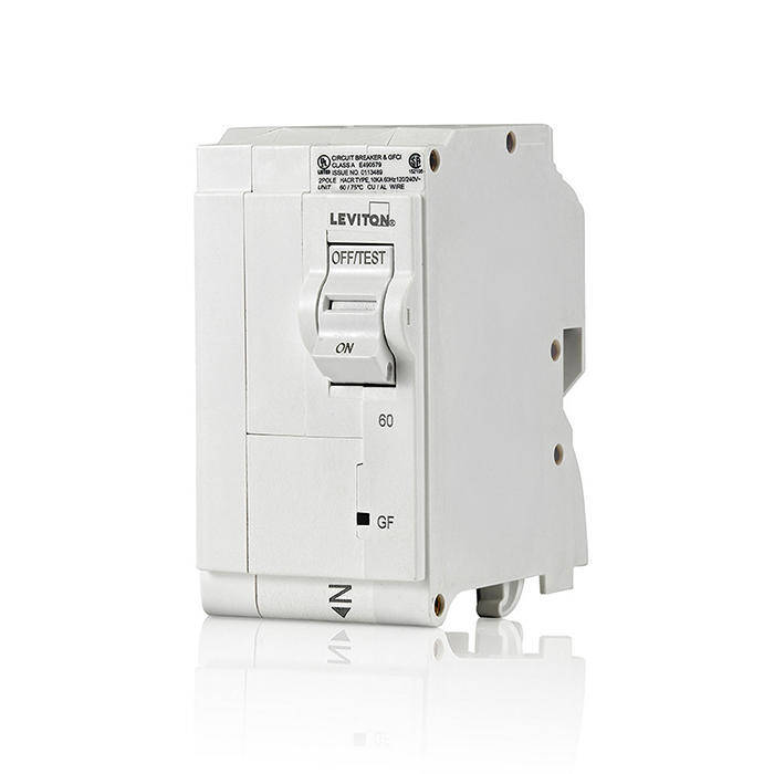 Leviton Branch Circuit Breaker, GFCI Hydraulic Magnetic 60A 2-Pole (LB260-G)