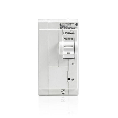 Leviton Branch Circuit Breaker, GFCI Hydraulic Magnetic 60A 2-Pole (LB260-G)
