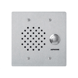 Aiphone Flush Mount 2-Gang Sub Station, Stainless Steel (LE-SS/A)