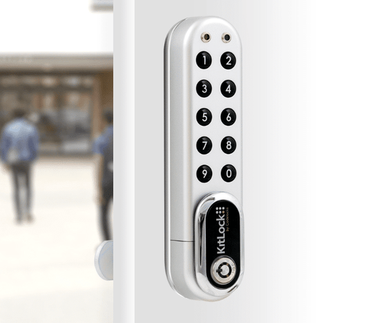 Codelocks KL1000 G3 KitLock Electronic Locker Lock, NetCode, Vertical, Silver (LK1000G3SCNET)