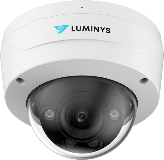 Luminys 4MP LumiLuxSmart IP Dome 2.7-12mm, IR and White LEDs, Direct to Cloud (LM-N5D-4LAVC)