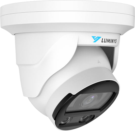 Luminys 4MP LumiLuxSmart IP Turret 2.8mm, IR and White LEDs, Direct to Cloud (LM-N5T-4LA2C)