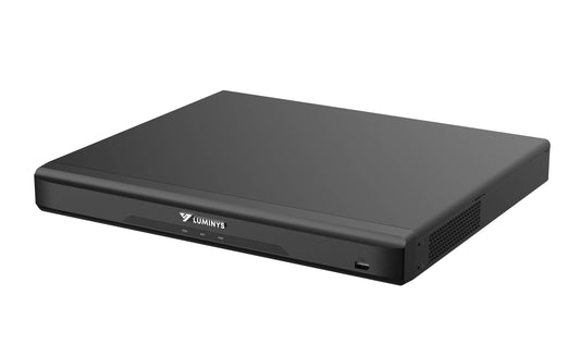 Luminys R3 Series NVR, 8MP 16 CH 1U 16-Port PoE, 2SATA, Analytics by Cam, 4TB (LM-R32-16PA4)