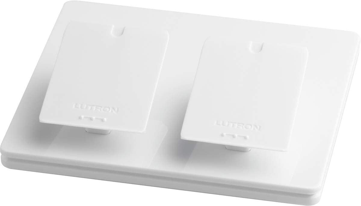Lutron Dual Pedestal for Two Pico Remotes, White (L-PED2-WH)