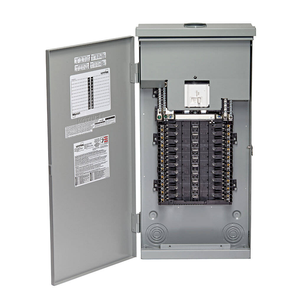 Leviton Load Center NEM3R Outdoor Main Breaker 100A 20SP 22KA (LR210-BDC)