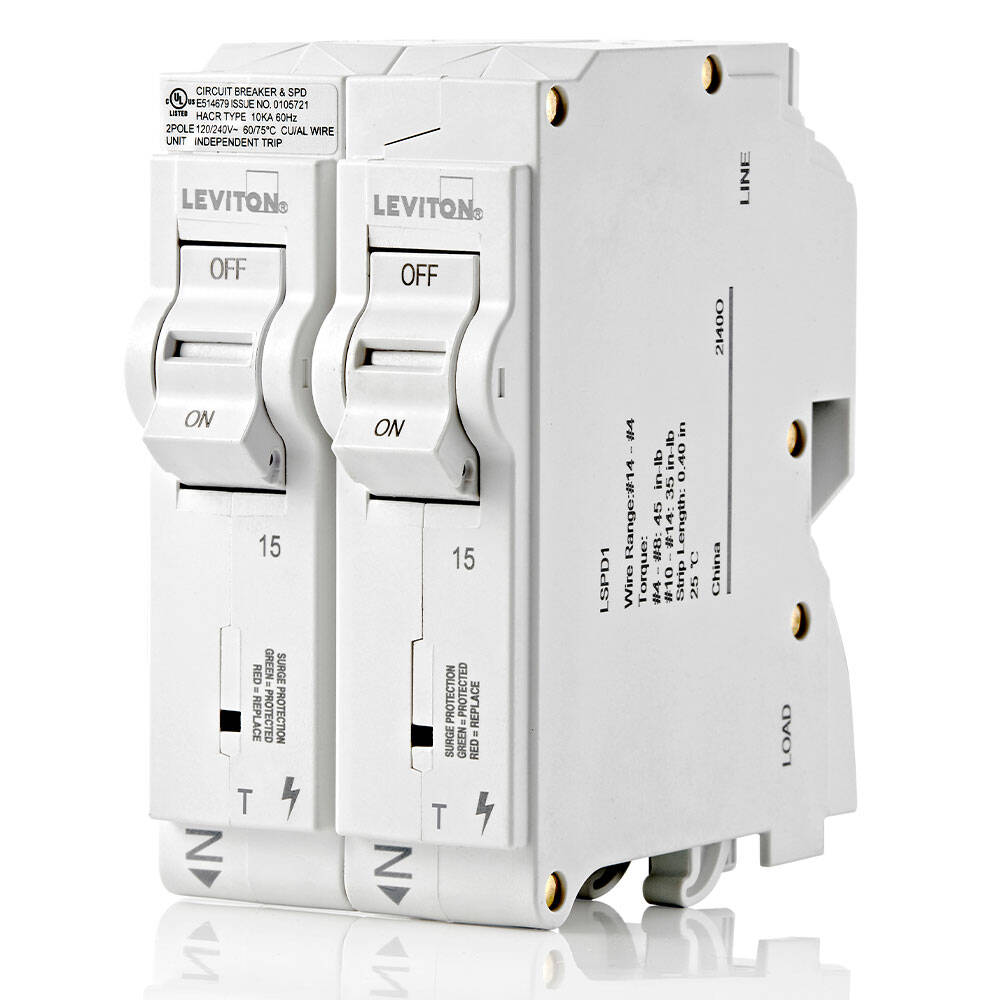 Leviton Plug-On Surge Protection Device 15A Thermal (LSPD1-T)