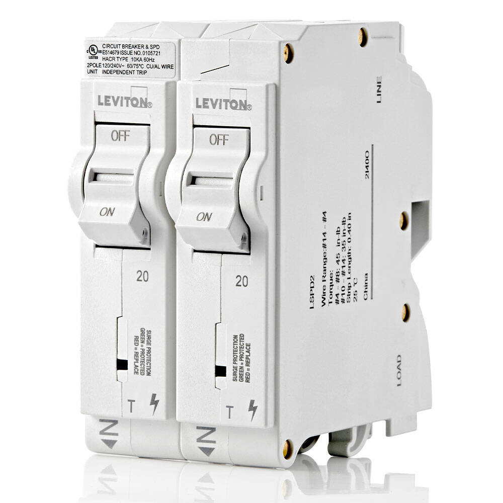 Leviton Plug-On Surge Protection Device 20A Thermal (LSPD2-T)