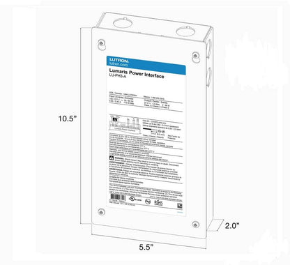 Lutron Power Interface for Lumaris White Tape Light for up to 3 Controllers (LU-PH3-A)