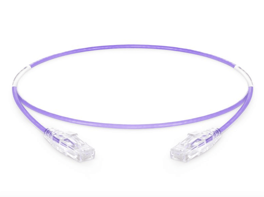 CAT6 Molded Snagless Gigabit Patch Cable, 1 Foot 0.3 m, Purple (MAX-C6PATCH1PU)