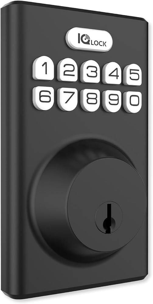 Qolsys PowerG Door Lock Matte Black (IQDLK-PGK-MB)