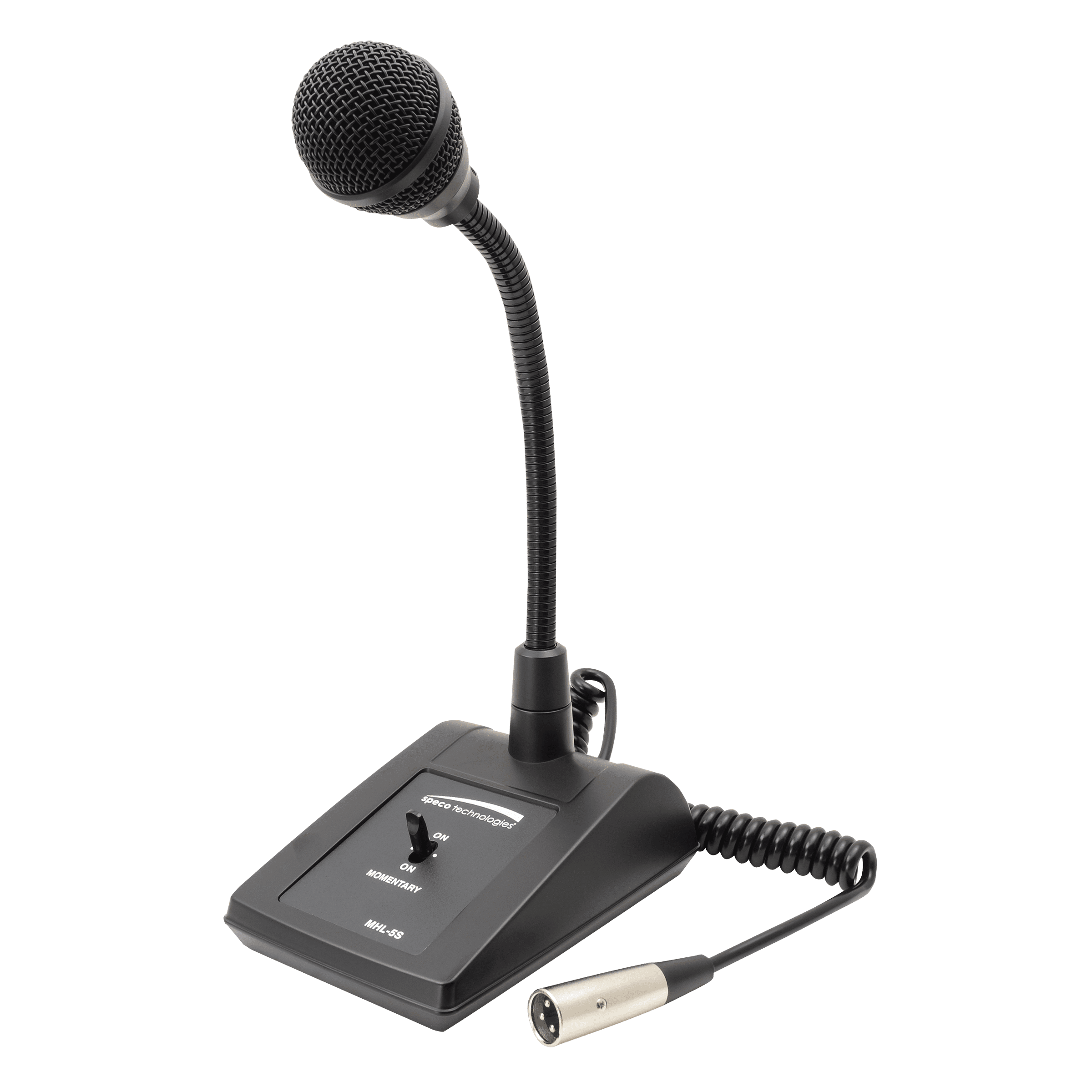 Speco Gooseneck Adjustable Desktop Microphone (SPE-MHL5S)