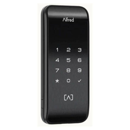 Serrure à mortaiser Alfred ML2 avec Bluetooth et RFID, noire - Panneau intelligent uniquement (ML2-BL)