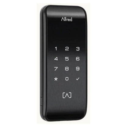 Serrure à mortaiser Alfred ML2 avec Bluetooth, RFID, noire, avec serrure, levier et cylindre (ML2-LB-BL-KIT)