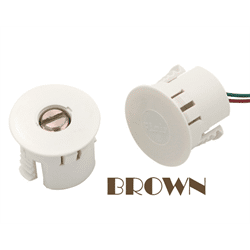 Flair Recessed High Security Balanced Magnetic Contact 1/2 Inch Brown (MSS100-7-BRN)