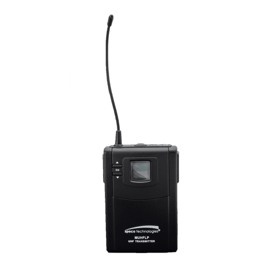 Speco Frequency Selectable UHF Bodypack Microphone (SPE-MUHFLP)