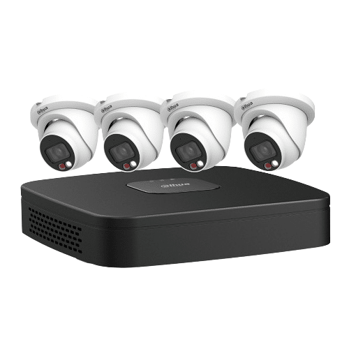 Dahua IP Kit, 4-CH NVR + 4 x 4MP, VU-MORE Night Color Eyeball Cameras (N444E42C)