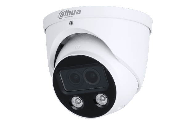 Cámara Dahua de 4 MP con tecnología Night Color 2.0 Fusion Eyeball de 2,8 mm y doble lente ePoE (N45DUD2)