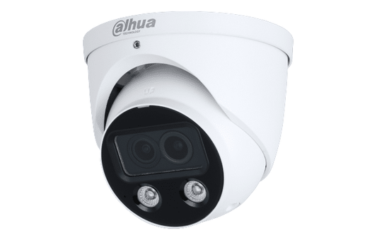 Cámara Dahua de 4 MP con tecnología Night Color 2.0 Fusion Eyeball de 2,8 mm y doble lente ePoE (N45DUD2)