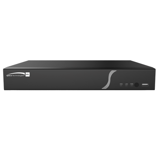Speco 4 Channel 4K NRL NVR with PoE and 1 SATA, 1TB (SPE-N4NRL1TB)