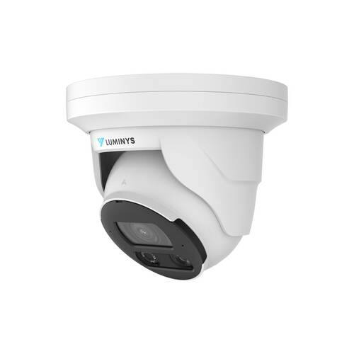 Luminys 4MP LumiDeterrent IP Turret 2.8mm, IR and White LEDs, Flashing Lights (LM-N5T-4DA2)