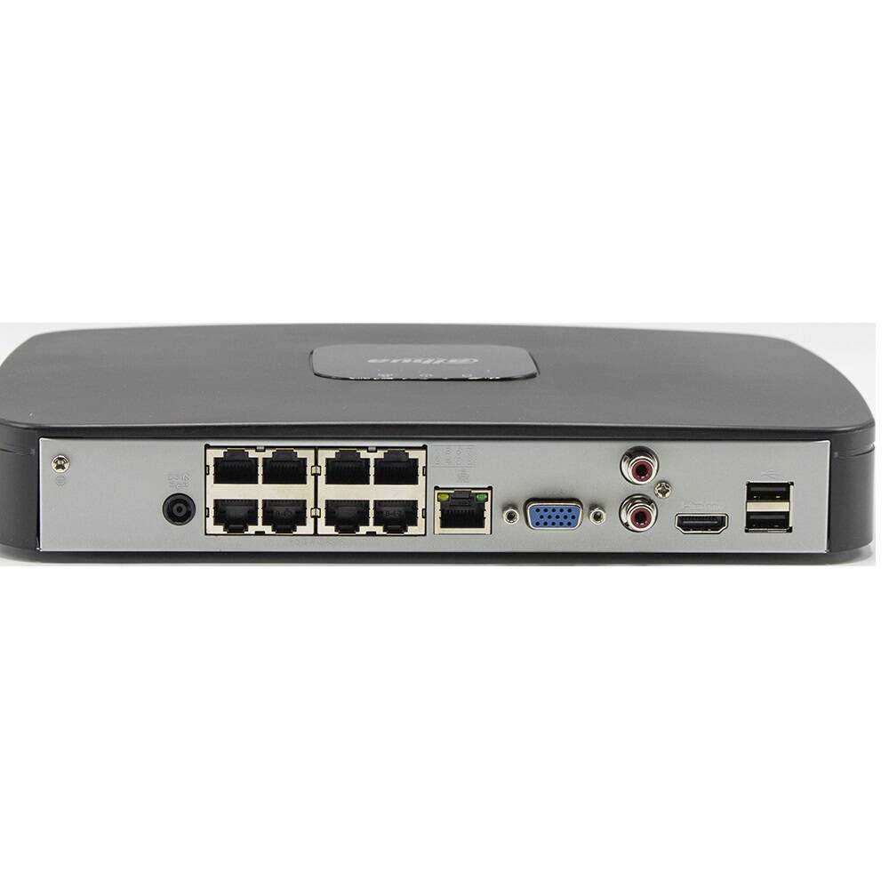 Dahua IP Kit 8-CH NVR 2TB, 6 x 4MP Starlight Mini Black Eyeball Cameras (NB484E62B)