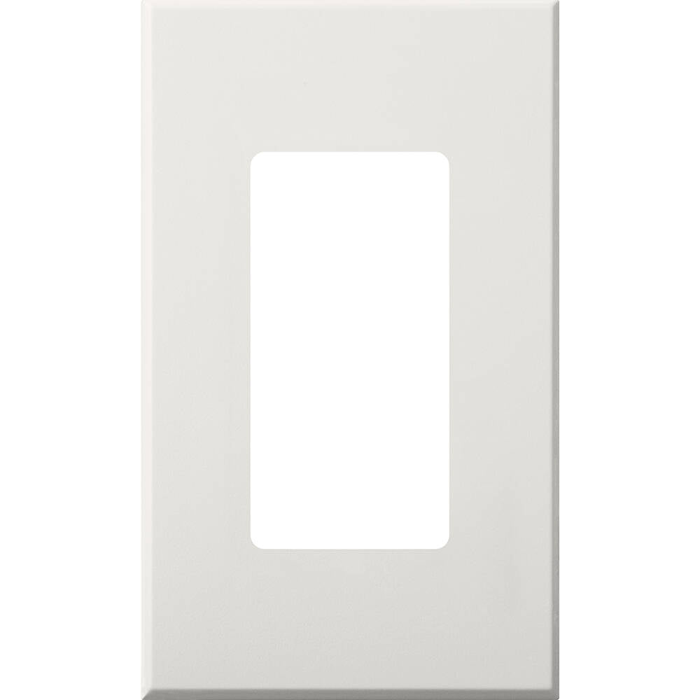 Lutron Nova T Screwless 1 Gang Wallplate, White (NT-R3-NFB-WH)